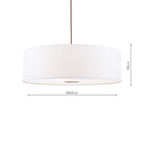 Dar Isla Easy Fit Lampshade Ivory Shade 60cm