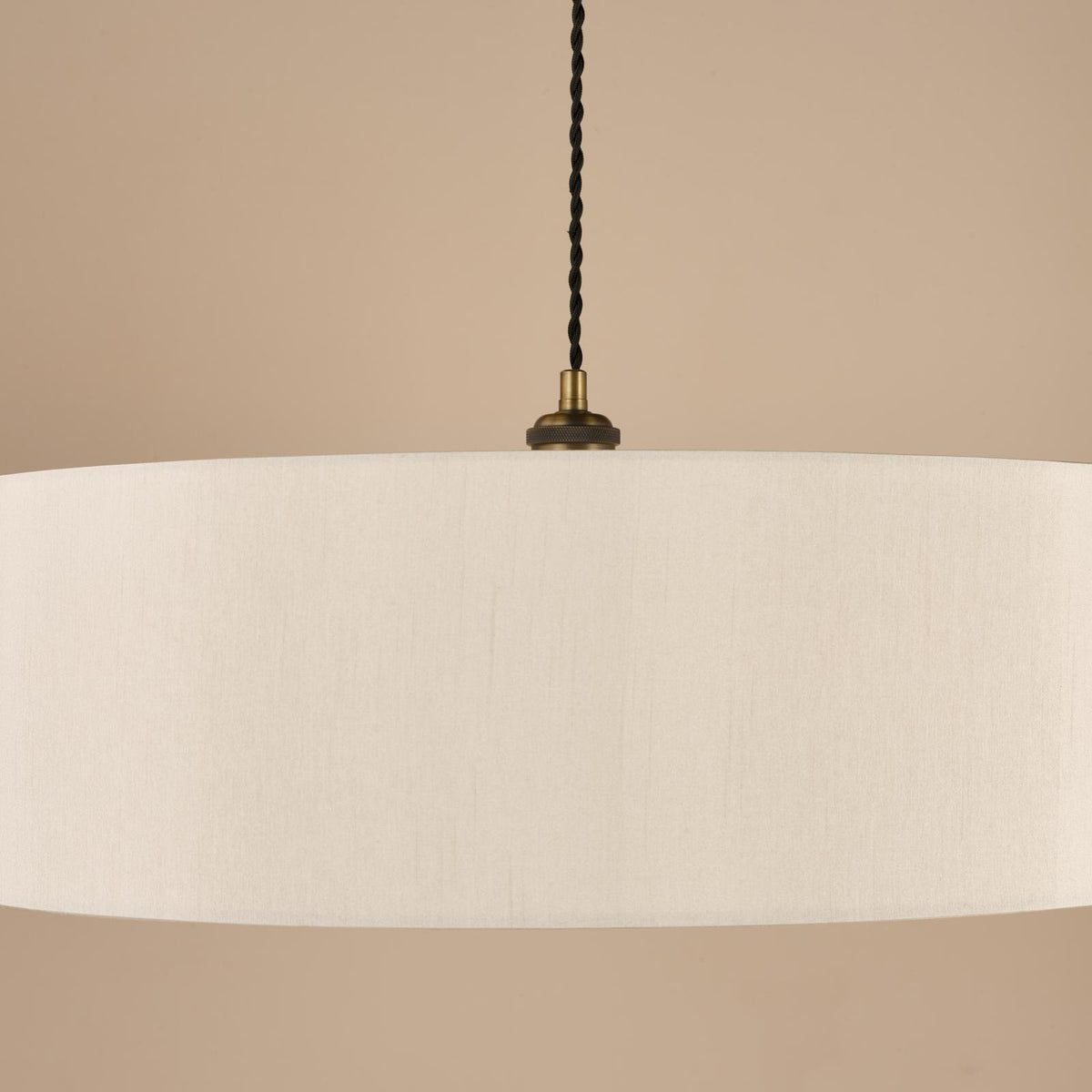 Dar Isla Easy Fit Pendant Ecru and Bronze Shade 60cm