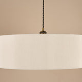 Dar Isla Easy Fit Pendant Ecru and Bronze Shade 60cm