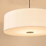 Dar Isla Easy Fit Pendant Ecru and Bronze Shade 60cm