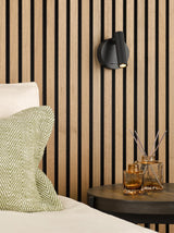 Dar Itala Single Spotlight Matt Black LED