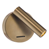 Dar Itala Single Spotlight Antique Bronze LED