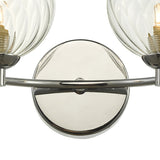 Dar Izzy Wall Light Polished Chrome Twisted Glass –  from Amos Lighting + Home