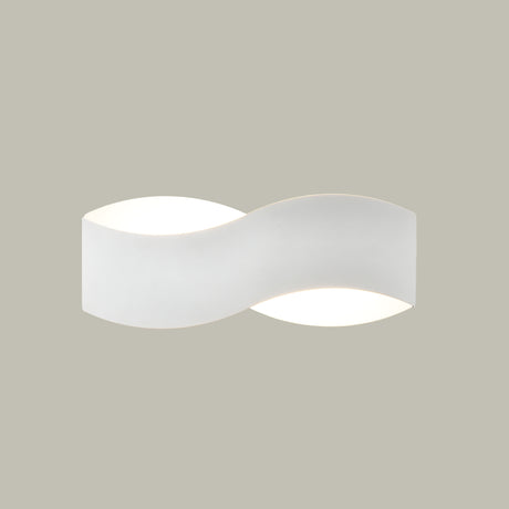 Franklite Infinity Matt White LED Wall Light