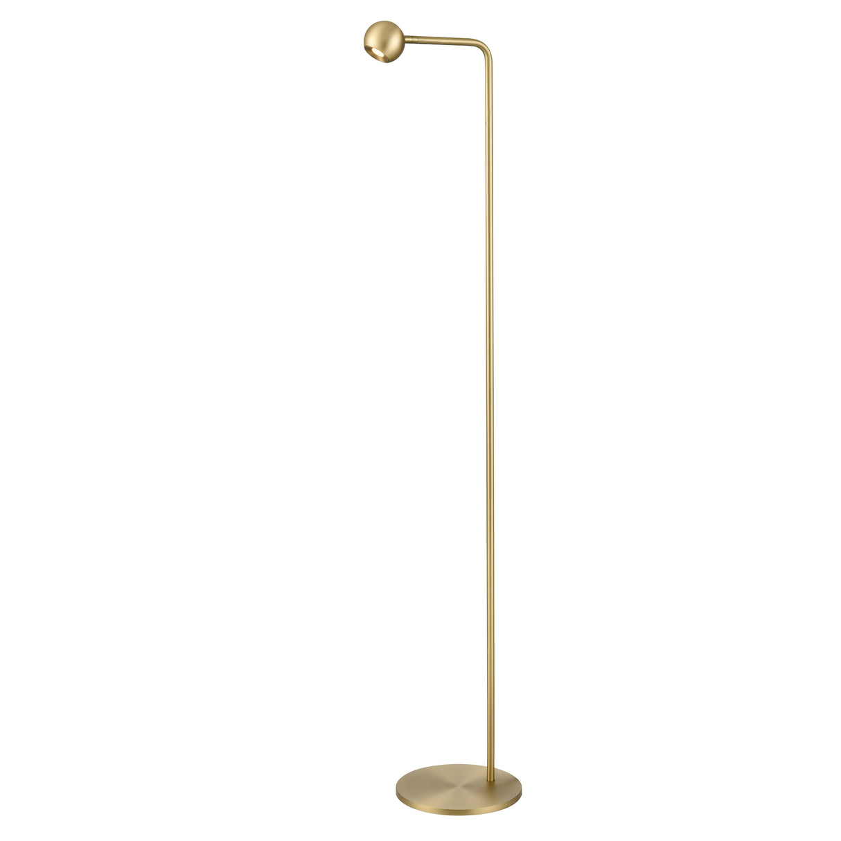 Franklite Iris LED Floor lamp Satin Brass