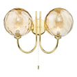 Dar Jared Wall Light Gold with Champagne Dimpled Glass –  from Amos Lighting + Home