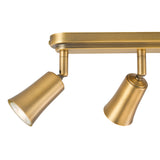 Dar Jedrek 4 Light Bar Spotlight Aged Brass