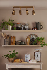 Dar Jedrek 4 Light Bar Spotlight Aged Brass