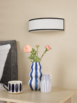 Dar Jemima Wall Light White and White Frosted Acrylic With Shade