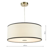 Dar Jemima Easy Fit Shade White and White Frosted Acrylic