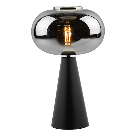 Dar Jensen Table Lamp with Smoked Glass Shade –  from Amos Lighting + Home