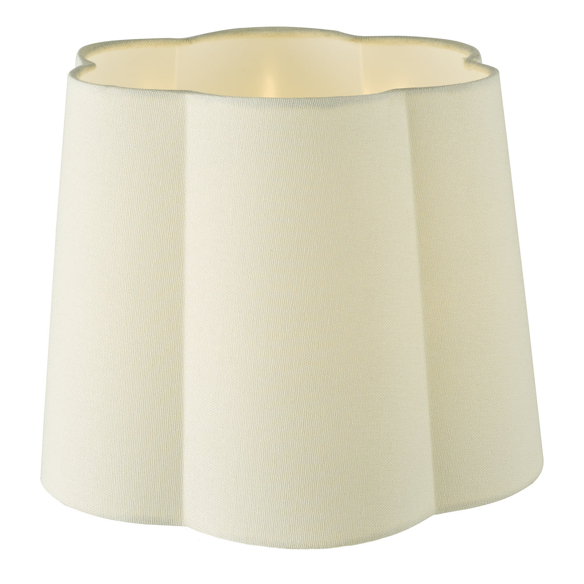 Dar Jordana Ivory Cotton Tapered Drum Shade