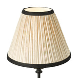 Dar Judy Table Lamp Satin Black With Shade