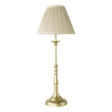 Dar Judy Table Lamp Satin Gold With Shade