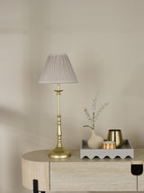 Dar Judy Table Lamp Satin Gold With Shade