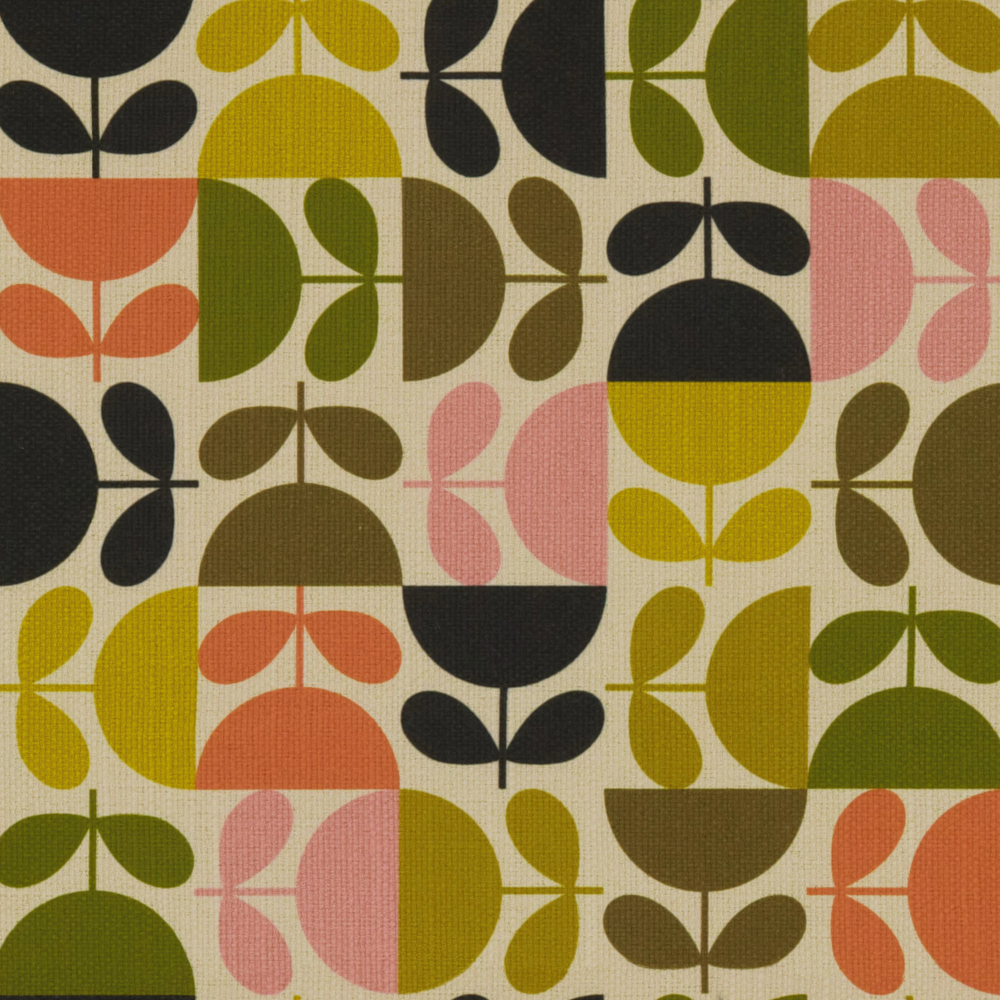 Orla Kiely jigsaw pink ochre