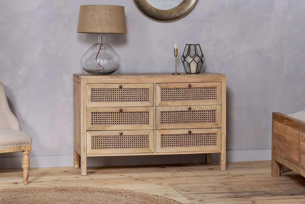 Nkuku Kanz Mango Wood Chest Of Drawers Natural