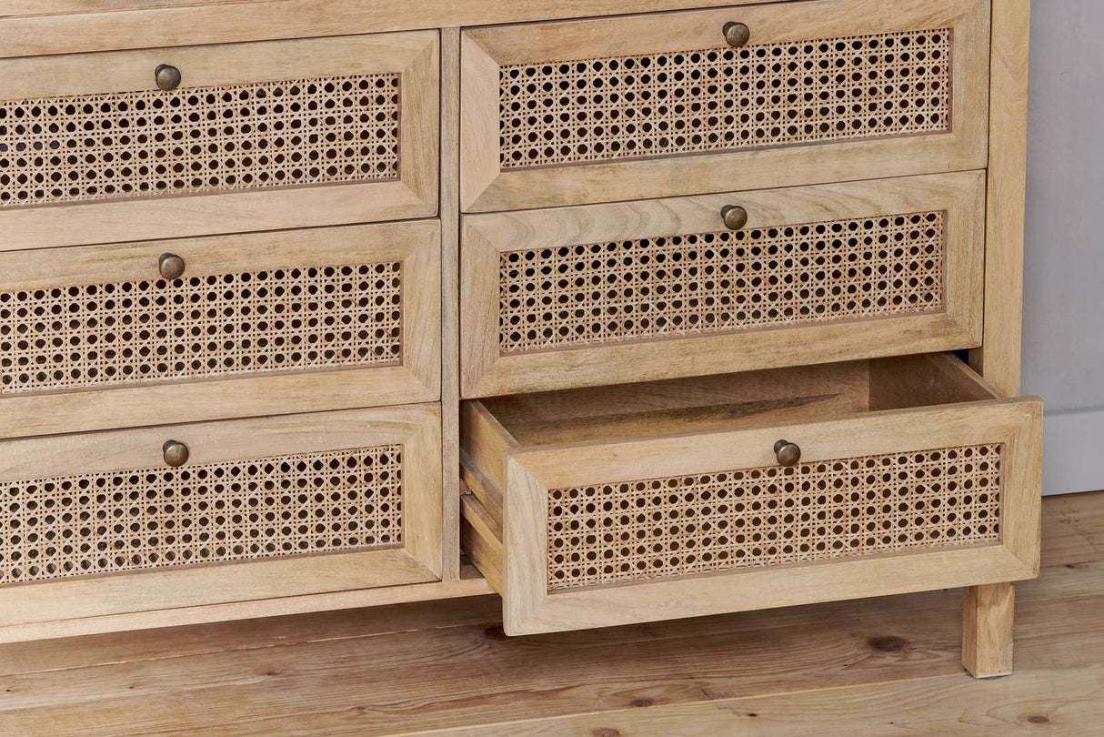 Nkuku Kanz Mango Wood Chest Of Drawers Natural