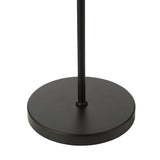 Dar Kadience 3 Light Floor Lamp Satin Black and Smoked Glass
