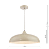 Dar Kaelan Pendant Taupe –  from Amos Lighting + Home