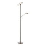 Dar Kamika Mother & Child Floor Lamp Satin Chrome LED