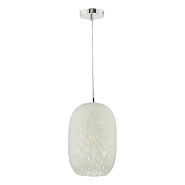 Dar Kari Confetti White Glass Pendant –  from Amos Lighting + Home