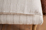 Nkuku Kiana Cotton Upholstered Bench Natural