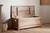 Nkuku Karadi Reclaimed Wood Storage Bench Natural