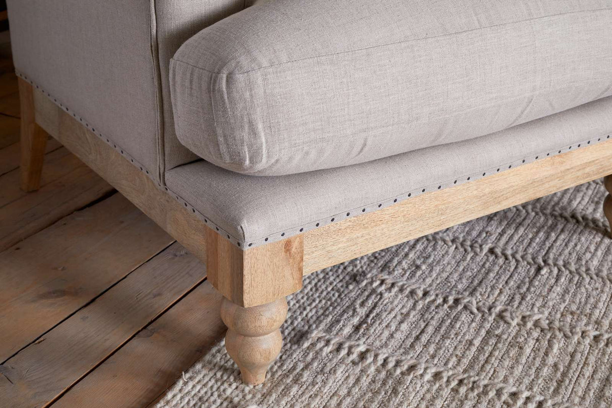 Nkuku Kashi Linen Armchair Natural