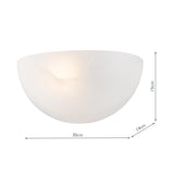 Dar Keita Wall Light Alabaster Glass and Antique Bronze
