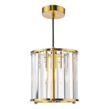 Dar Kiran Pendant Natural Brass and Crystal