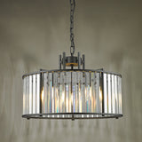 Dar Kiran 5 Light Pendant Satin Black and Glass –  from Amos Lighting + Home