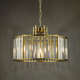 Dar Kiran 5 Light Pendant Natural Brass and Glass –  from Amos Lighting + Home