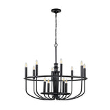 Kichler Capitol Hill 12lt Chandelier Black