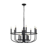 Kichler Capitol Hill 12lt Chandelier Black