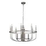 Kichler Capitol Hill 12lt Chandelier Silver