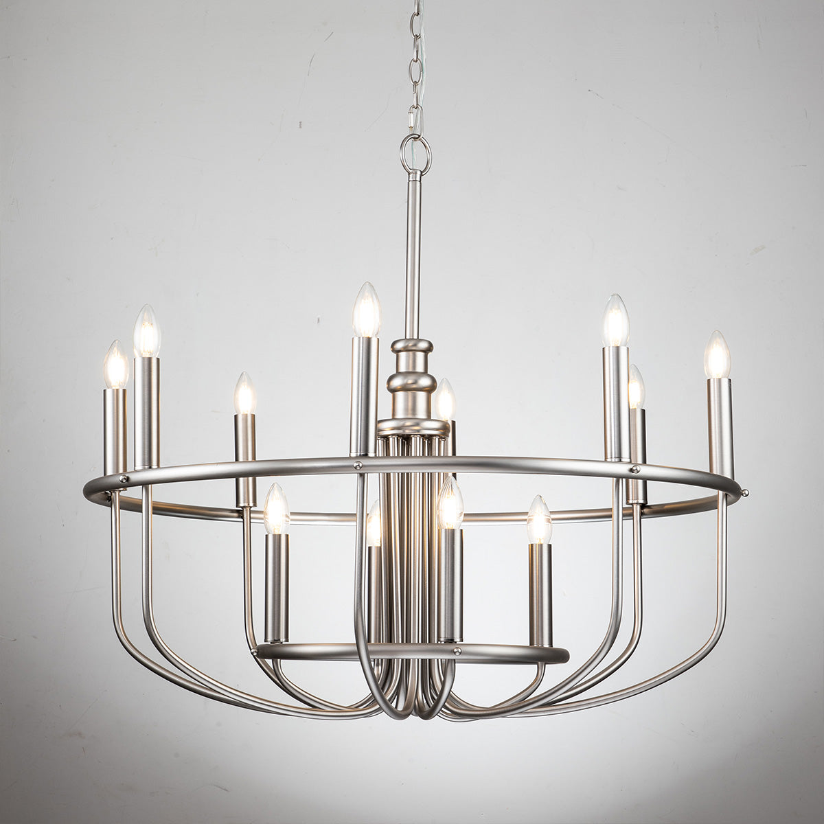 Kichler Capitol Hill 12lt Chandelier Silver
