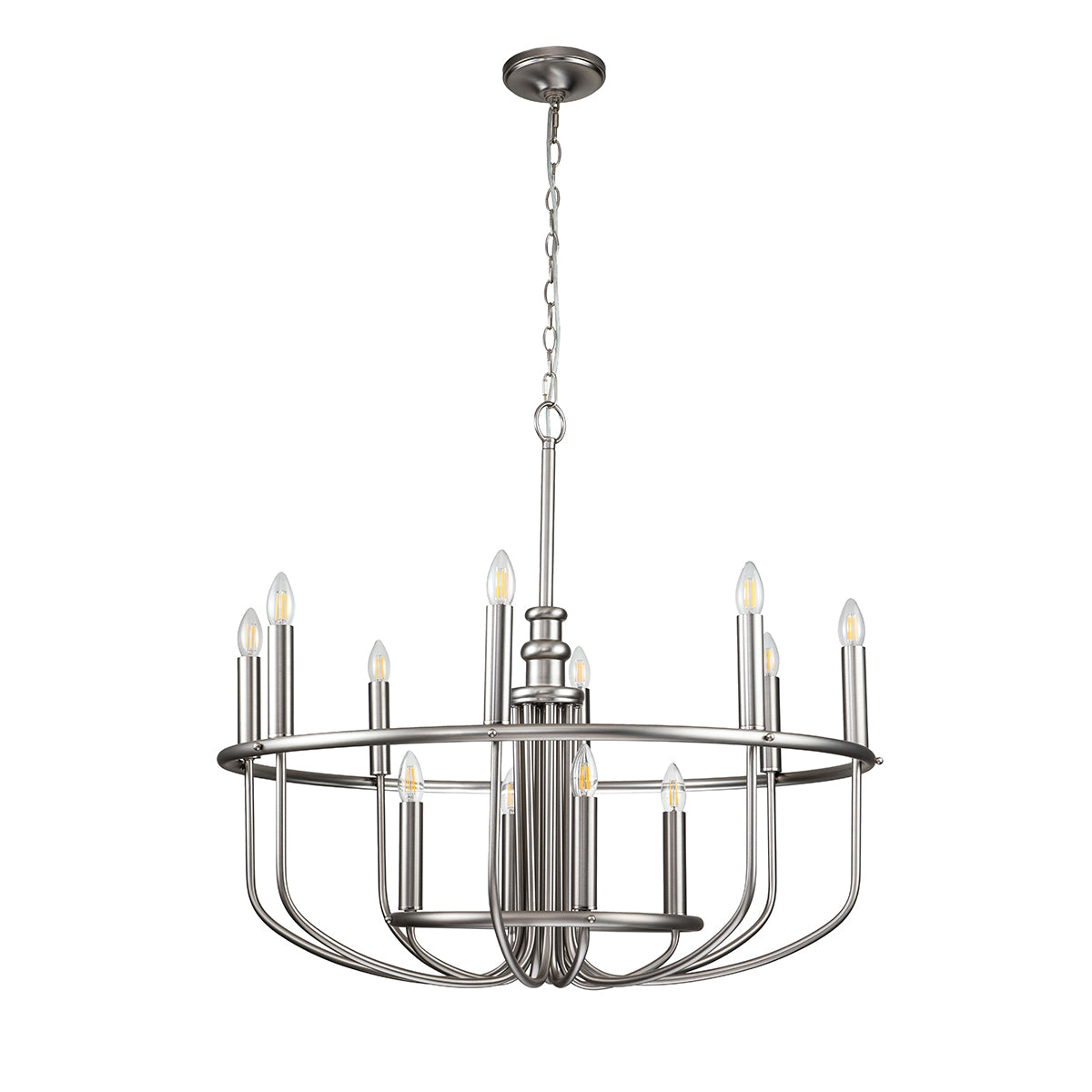 Kichler Capitol Hill 12lt Chandelier Silver