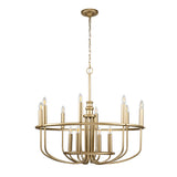 Kichler Capitol Hill 12lt Chandelier Brass