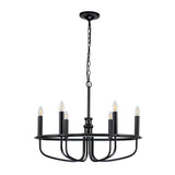 Kichler Capitol Hill 6lt Chandelier Black