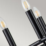Kichler Capitol Hill 6lt Chandelier Black