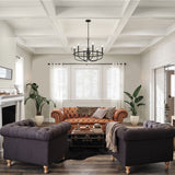 Kichler Capitol Hill 6lt Chandelier Black