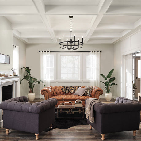 Kichler Capitol Hill 6lt Chandelier Black