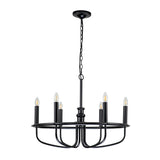Kichler Capitol Hill 6lt Chandelier Black