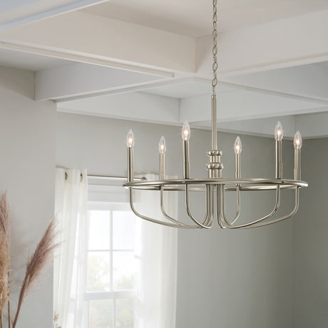 Kichler Capitol Hill 6lt Chandelier Silver
