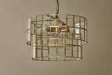 Nkuku Kirindi Glass Panelled Chandelier