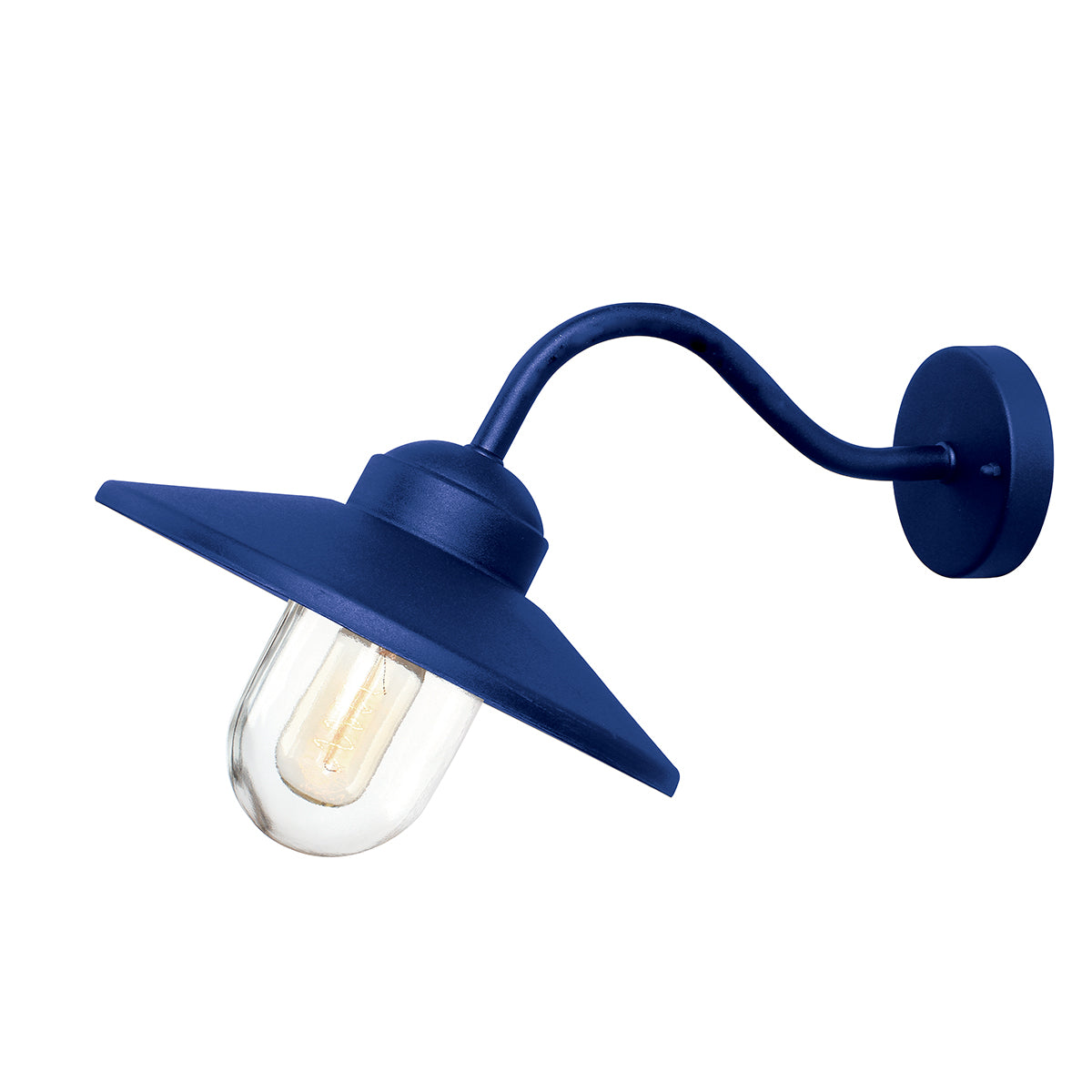Elstead Klampenborg 1 lt Wall Lantern Blue