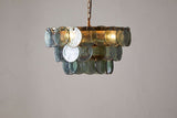 Nkuku Kagitha Recycled Glass Chandelier Green Small