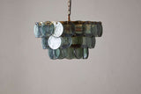 Nkuku Kagitha Recycled Glass Chandelier Green Small