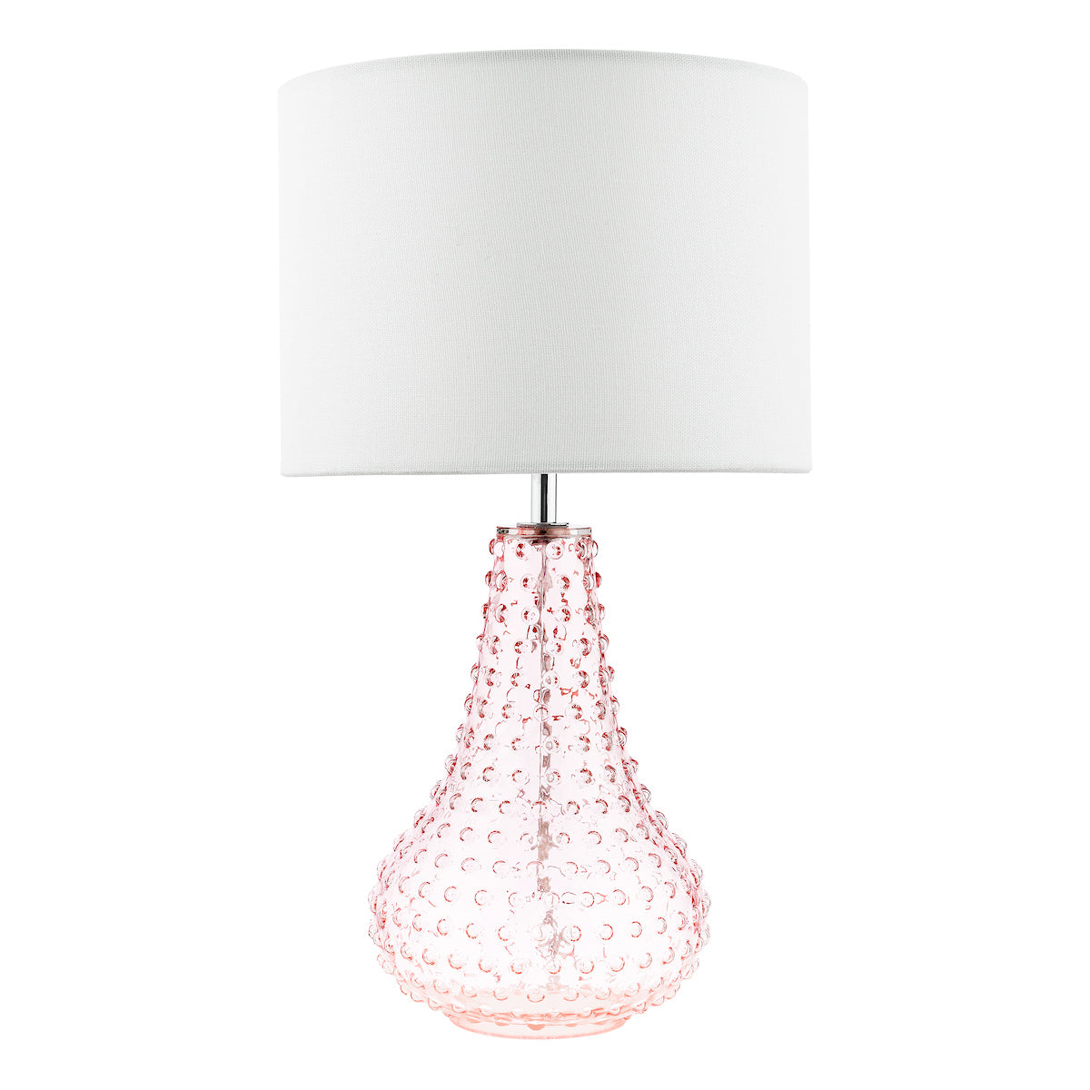 Dar Kristina Table Lamp Pink Glass With Shade –  from Amos Lighting + Home